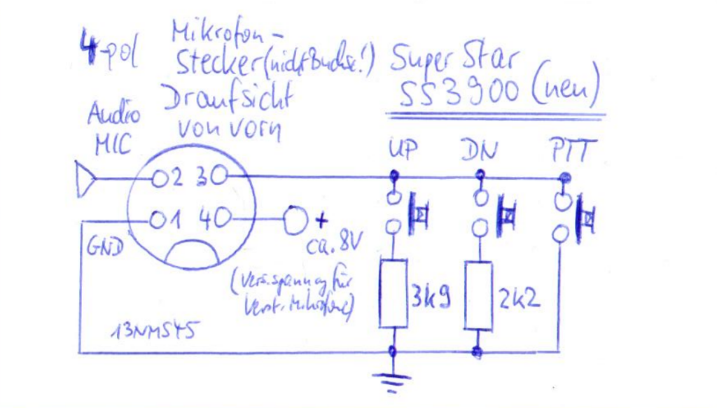 Mikrofonbelegung SS3900